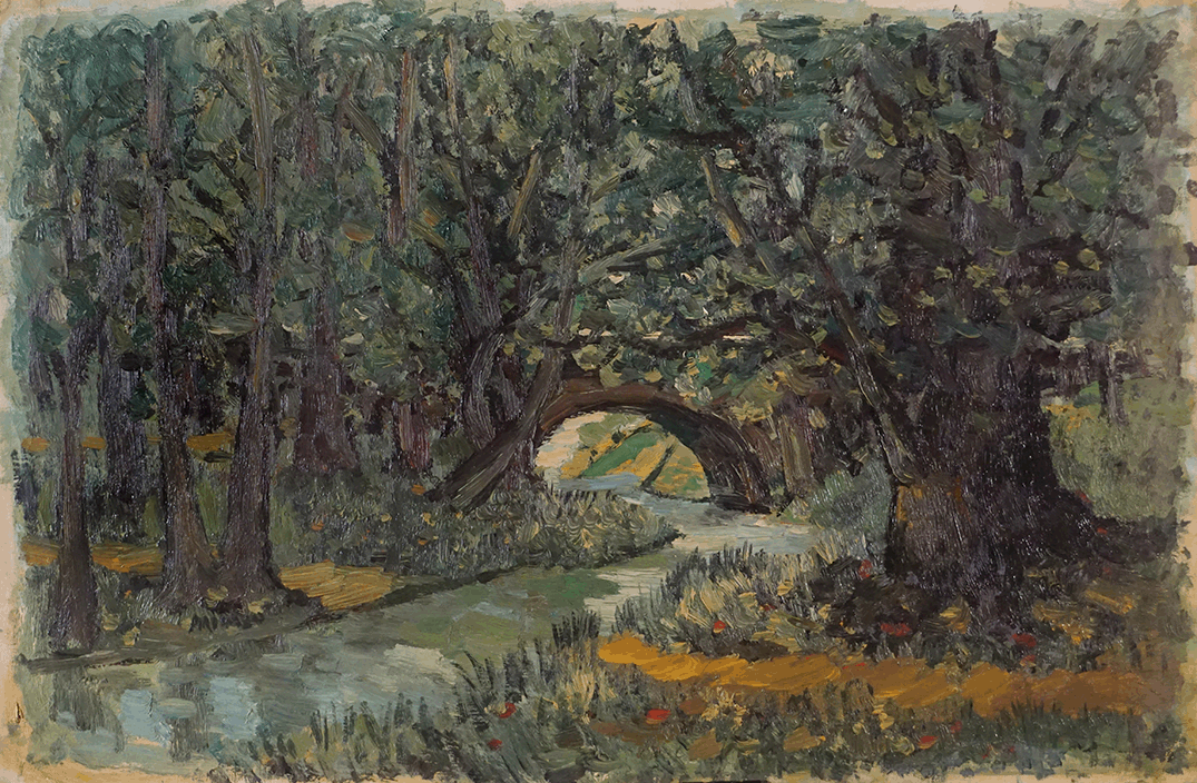 Bridge in woods